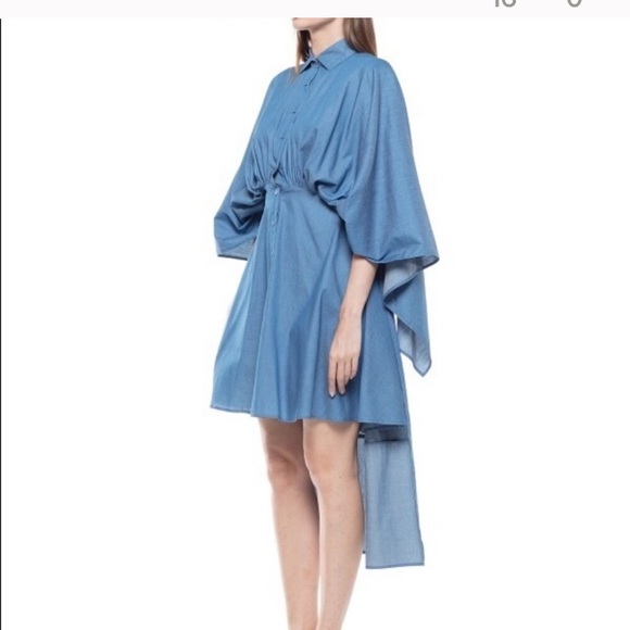 Small ONLY. Cape denim chambray dress SMALL only - Picture 1 of 8